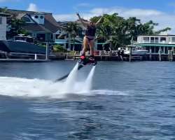 Smith enjoys adventure sports like flyboarding, swimming, and others whenever she finds time.